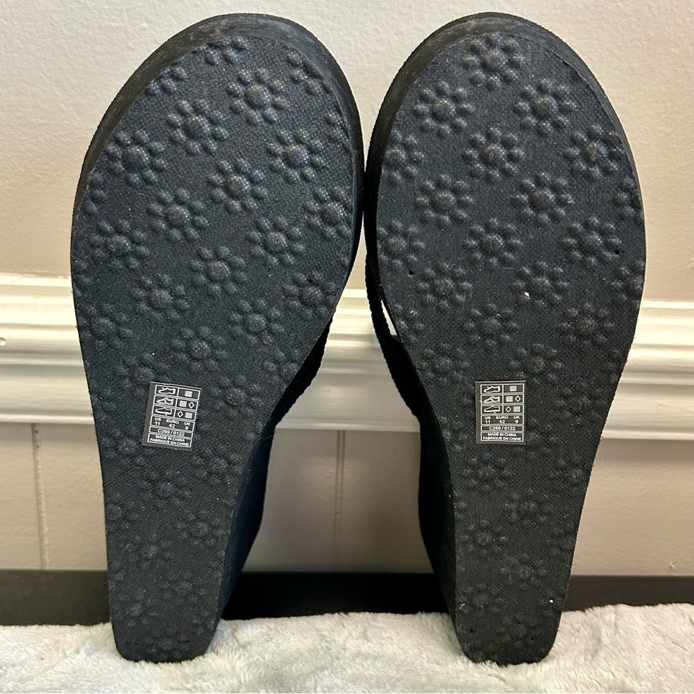 Rocket Dog Black Wedge Sandals Sz 11 NWOT - Picture 10 of 11